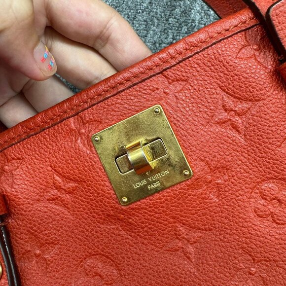 Louis Vuitton Citadine W/P Red Monogram Leather Shoulder Bag 799-082025 - Picture 4 of 16